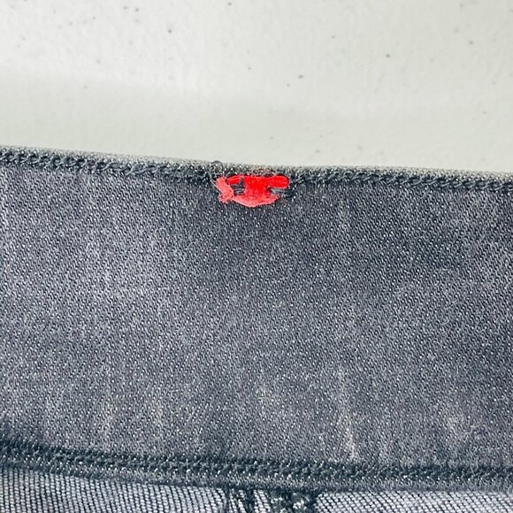 Spanx Vintage Distressed Ankle‎ Skinny Jeans Womens XS Black Charcoal Slimming - Picture 4 of 11